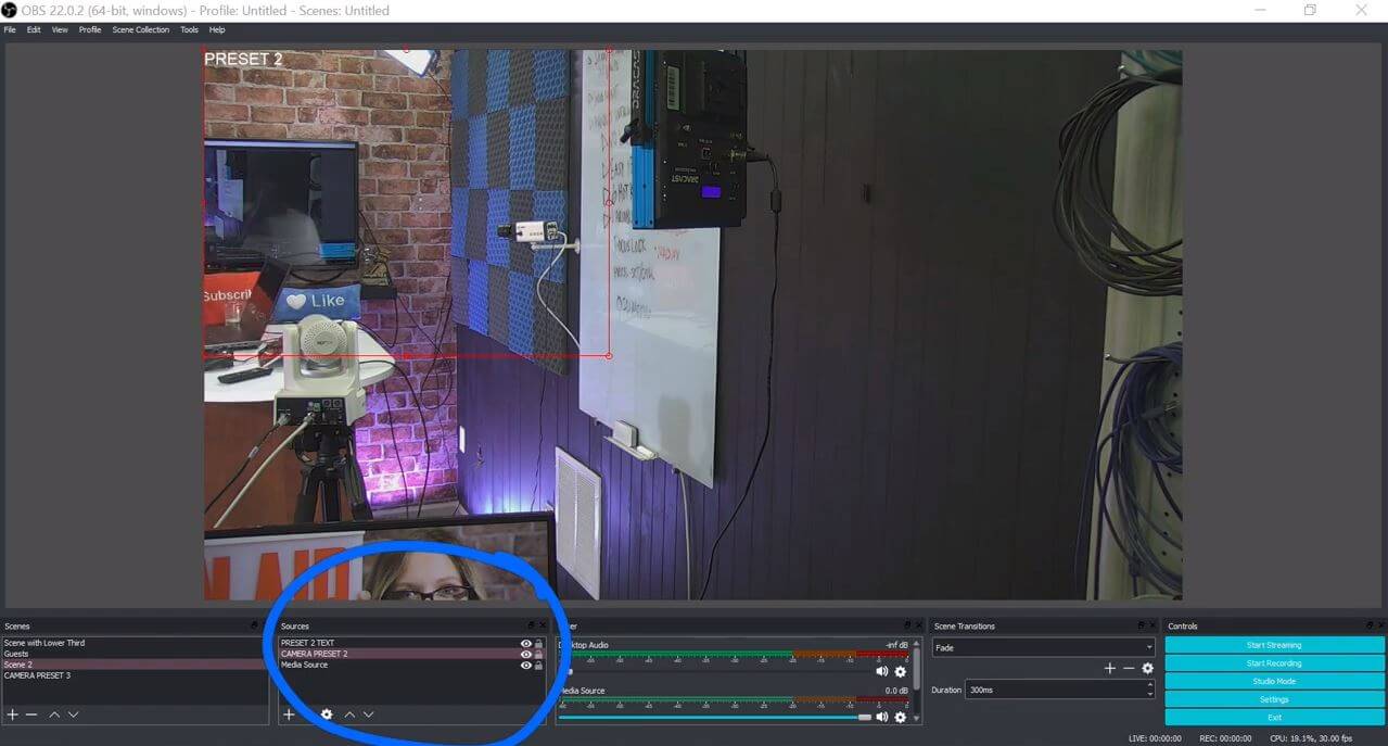 automatic camera switcher obs